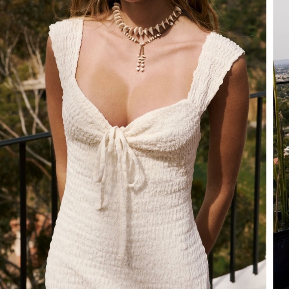 Free People Beach Eleni Bodycon Midi/Maxi Dress in umber earth Size Large - Picture 2 of 4